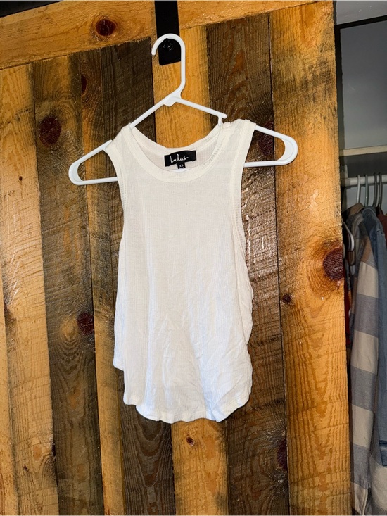 Lulus Tops - Lulu's Cream Ribbed Scoop-Neck Tank